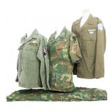 VIETNAM WAR US ARMY EARLY SERVICE SHIRT & ERDL SET