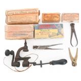 LATE 19th C. US AMMUNITION & RELOADING GEAR