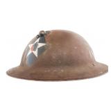 WWI USMC 2nd DIV HQ 6th MARINE REGT M1917 HELMET