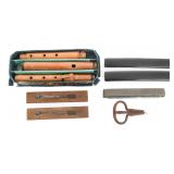19th C. US HARMONICA, FLUTE, & INSTRUMENTS
