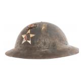 WWI USMC 2nd DIV HQ 5th MARINE REGIMENT MKI HELMET