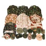 COLD WAR US & BRITISH FIELD SHIRTS, CAPS, & COVERS
