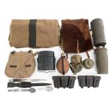 WWI - WWII GERMAN FIELD GEAR, K98 BAYONET & MORE