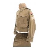 WWII NEW ZEALAND 15th AUCKLAND REGT BATTLE DRESS