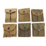 WWII USMC & ARMY M1 CARBINE MAGAZINES & POUCHES