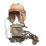 SIX DAY WAR ISRAELI TANKER HELMET WITH COMMS
