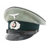 WWII GERMAN HEER PIONEER NCO VISOR CAP