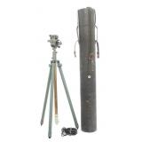 WWII US ARMY M1 AIMING CIRCLE WITH TRIPOD & CASE
