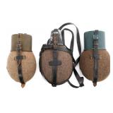 WWII GERMAN HEER & MEDIC M31 CANTEENS