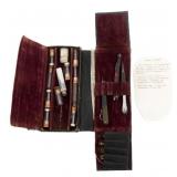 CIVIL WAR SURGICAL TOOLS & VIAL SET POUCH