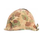 KOREAN WAR USMC M1 HELMET WITH COVER