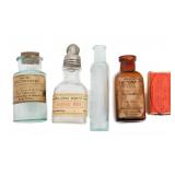 19th CENTURY MEDICINE AND DRUG BOTTLES