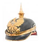 WWI PRUSSIAN RESERVE OFF. VULCAN FIBER PICKELHAUBE