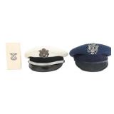 COLD WAR USAF OFFICER VISOR CAPS