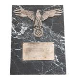 WWII GERMAN LEIBSTANDARTE SS ADOLF HITLER PLAQUE