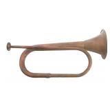 19th CENTURY BRASS BUGLE
