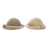 WWII US M1917A1 & UK MkII COMBAT HELMETS