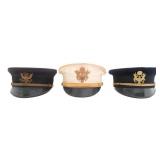 SPAN-AM WAR US ARMY M1902 OFFICER VISOR CAPS