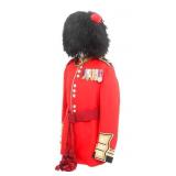 WWII BRITISH COLDSTREAM GUARDS TUNIC, BEARSKIN CAP