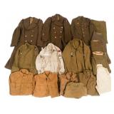 WWI - KOREA US ARMY OVERCOATS, FIELD SHIRTS, PANTS