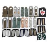 WWII GERMAN EM & OFFICER SHOUDLER BOARDS & TABS