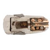 CIVIL WAR US HOTCHKISS ARTILLERY SHELL CUTAWAY
