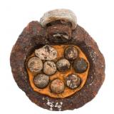 CIVIL WAR US CANNONBALL FRAGMENT DUG RELIC