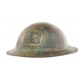 WWI US AEF II CORPS CAMOUFLAGE M1917 COMBAT HELMET
