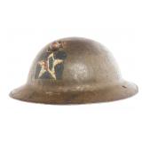 WWI USMC 2nd DIV HQ 5th MARINE REGIMENT MKI HELMET