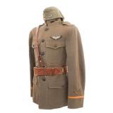 WWI US AIR SERVICE NAMED PILOT FRENCH MADE UNIFORM