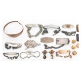 US AIR FORCE & NAVY STERLING SERVICE BRACELETS