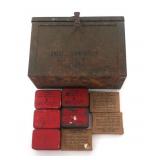 1' SIGNAL FLARES & 50 CAL AMMUNITION CAN