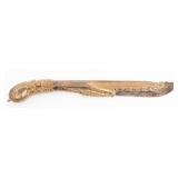 1870 SINHALESE CAST BRASS DAGGER