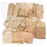 WWII - COLD WAR US ARMY KHAKI SHIRTS & TROUSERS