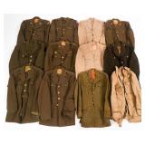 WWII US ARMY & AAF OFFICER & EM DRESS TUNICS