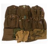 WWII - KOREAN WAR US ARMY IKE JACKETS & UNIFORMS