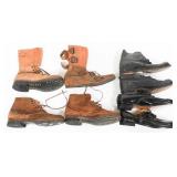 WWII US ARMY AND UK COMBAT BOOTS
