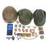 REENACTOR WWI - WWII GERMAN HEADGEAR & INSIGNIA