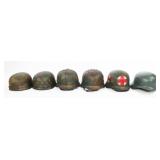 REENACTOR GERMAN FALLSCHIRMJAGER & M40 HELMETS