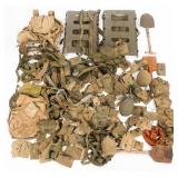 WWII US ARMY HAVERSACK FRAMES & FIELD GEAR