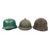 REENACTOR WWII GERMAN, JAPANESE & FRENCH HELMETS