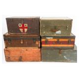 WWII US ARMED FORCES STORAGE TRUNKS