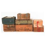 WWII US ARMED FORCES AMMUNITION & MORTAR CRATES