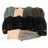 WWII US NAVY OFFICER & AVATION WINTER WORK TUNICS