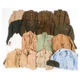 WWII US ARMED FORCES TUNICS & FIELD SHIRTS