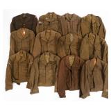WWII US ARMY OFFICER & EM IKE JACKETS