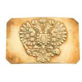 IMPERIAL RUSSIAN ARMY BRASS BELT BUCKLE