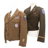 WWII US ARMY ENGINEER & INFANTRY IKE JACKETS
