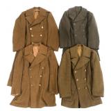 WWII US ARMY & USMC ENLISTED WINTER OVERCOATS