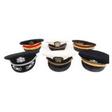 COLD WAR US ARMED FORCES OFFICER VISOR CAPS